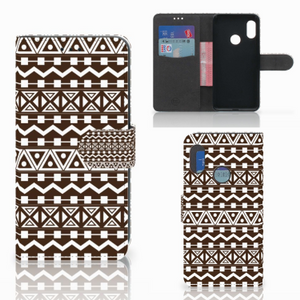 Xiaomi Mi A2 Lite Telefoon Hoesje Aztec Brown