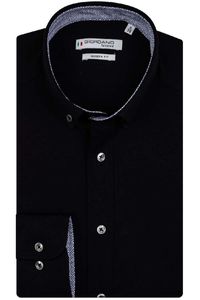 Giordano Tailored Modern Fit Overhemd zwart, Effen