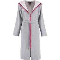 Cawö Cawö 6331 Dames Badjas met capuchon - blau-pink-112