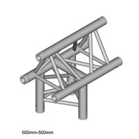 Duratruss DT 33 T37-T 3-weg truss koppelstuk, Recht Apex Up + Omlaag - thumbnail