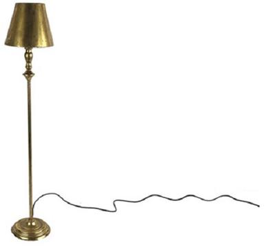 staande lamp Bronte 102 cm E27 staal 40W goud staande lamp Bronte 102 cm E27 staal 40W goud