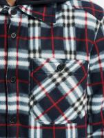 Urban Classics / Zomerjas Hooded Polar Fleece Overshirt in blauw