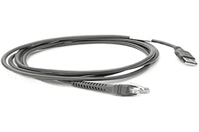 ZEBRA CBA-U21-S07ZBR - Serial Kabel (zwart, 2,1 m, USB, EAS, Male Connector/Male Connector, DS2208-SR)
