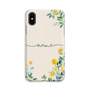 Gele bloemen: iPhone X Volledig Geprint Hoesje