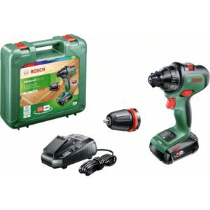 Bosch Home and Garden AdvancedDrill 18 Accu-schroefboormachine 18 V 2 snelheden Incl. accu, Incl. koffer, Incl. lader