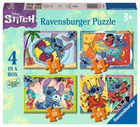 Ravensburger 4-in-1 Puzzel Stitch 12/16/20/24 Stukjes - thumbnail