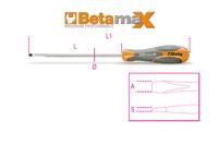 Beta Schroevendraaier voor sleufschroeven 1290 3X100 - 012900012