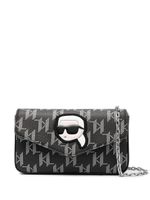 Karl Lagerfeld sac à bandoulière Ikonik Monogram - Noir