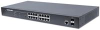 Intellinet 561341 netwerk-switch Managed L2+ Gigabit Ethernet (10/100/1000) Power over Ethernet (PoE) 1U Zwart - thumbnail