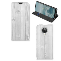 Nokia G10 | G20 Book Wallet Case White Wood