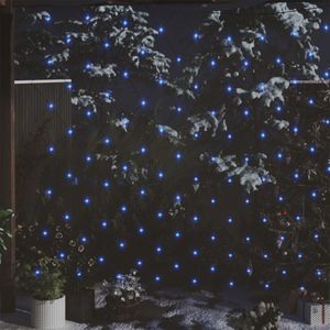 VidaXL Kerstnetverlichting 544 LED&apos;s binnen en buiten 4x4 m blauw