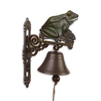 A PAIR OF CAST IRON FROG BELLS - thumbnail