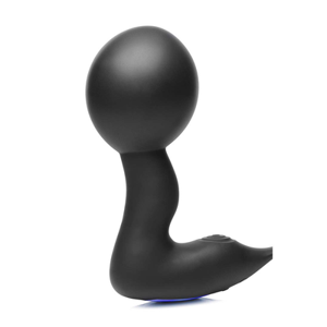 XR Brands Inflatable and Vibrating Prostate Plug + Cock and Ball Ring