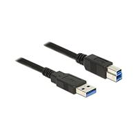 DeLock Kabel USB 3.0 Type-A stekker > USB 3.0 Type-B stekker 3,0 m zwart