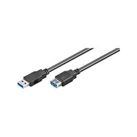 Goobay 93999 Super USB 3.0 kabelverlenging, verlengkabel voor apparaten met USB-aansluiting, gegevensoverdracht 5 Gbit/s, drievoudig afgeschermd, 3 m