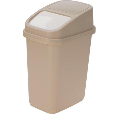 GFT aanrecht afvalbakje - beige - 10L - afsluitbaar - 18 x 27 x 31 cm - klepje GFT aanrecht afvalbakje - beige - 10L - afsluitbaar - 18 x 27 x 31 cm - klepje