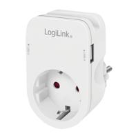 LogiLink PA0259 Contactdoos Met USB-laaduitgang, Kinderbeveiliging, Overspanningsbeveiliging IP20 - thumbnail