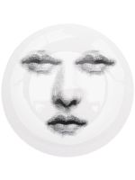 Fornasetti assiette imprimée - Blanc - thumbnail