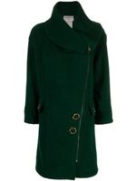 CHANEL Pre-Owned manteau en laine à design asymétrique (1994) - Vert - thumbnail