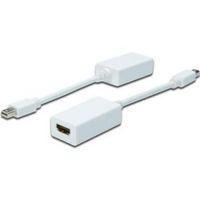 Digitus AK-340411-001-W video kabel adapter 0,15 m Mini DisplayPort HDMI Wit - thumbnail