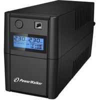 PowerWalker VI 650 SHL Schuko Line-interactive 0,65 kVA 360 W 2 AC-uitgang(en) - thumbnail