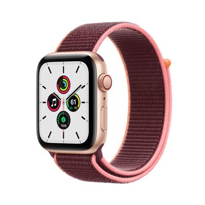 Apple Watch SE LTE MYEY2FD/A - 44 mm, pruimkleurige sportlus - goud