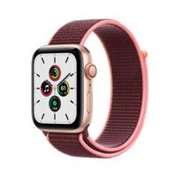Apple Watch SE LTE MYEY2FD/A - 44 mm, pruimkleurige sportlus - goud