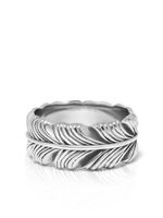 Nialaya Jewelry bague à gravures - Argent