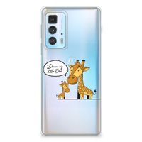 Motorola Edge 20 Pro Telefoonhoesje met Naam Giraffe