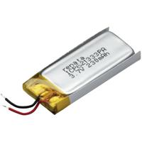 Renata ICP621333PA Speciale oplaadbare batterij Prismatisch Kabel LiPo 3.7 V 240 mAh - thumbnail