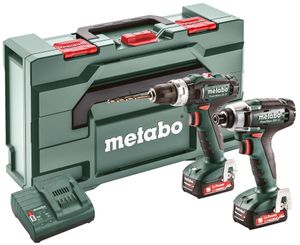 Metabo Accu Combo Set 2.7.2 | 12 V | SSD 12 Accu-slagschroevendraaier + SB 12 Accu-klopboormachine | In Metabox 145 - 685167000