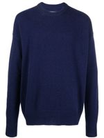 Jil Sander pull en cachemire à col rond - Bleu