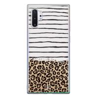 Samsung Galaxy Note 10 Plus siliconen telefoonhoesje - Leopard lines
