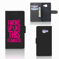 Samsung Galaxy A5 2016 Hoesje met naam Woke Up - Origineel Cadeau Zelf Maken