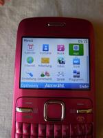 Nokia C3-00 Smartphone (6,1 cm (2,4 inch) display, Bluetooth, 2 megapixel camera, QWERTZ-toetsenbord) roze