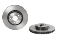 Remschijf COATED DISC LINE BREMBO, Remschijftype: Binnen geventileerd, u.a. für Mercedes-Benz