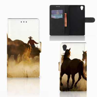 Sony Xperia L1 Telefoonhoesje met Pasjes Design Cowboy