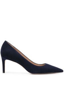 Stuart Weitzman escarpins en daim à bout pointu 75 mm - Bleu