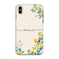 Gele bloemen: iPhone X Tough Case - thumbnail