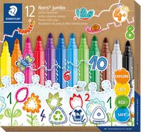 Staedtler Viltstift Noris 328 JUMBO, 12 stiften - thumbnail