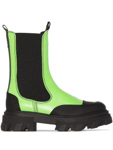 GANNI bottines à semelle épaisse - Vert