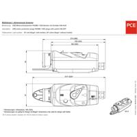 PCE PC Electric 540252001 CEE-motorbeschermingsstekker 32 A 5-polig 400 V 1 stuk(s)