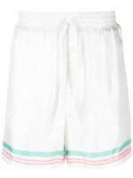 Casablanca short de sport Tennis Club Icon en soie