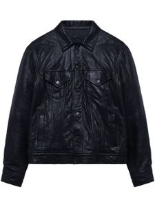 John Elliott veste Thumper Type III en cuir - Noir