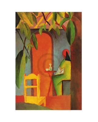 Kunstdruk August Macke - Türkisches Cafe II 24x30cm Kunstdruk August Macke - Türkisches Cafe II 24x30cm