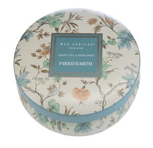 Wax Lyrical Fired Earth Candle Tin Green Tea & Bergamot