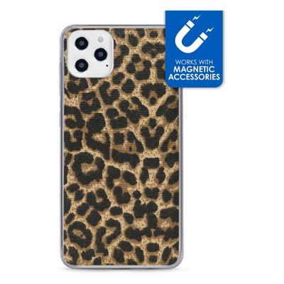 My Style - iPhone 12 Pro Max Hoesje - Magnetic Back Case Luipaard Bruin