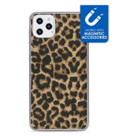 My Style - iPhone 12 Pro Max Hoesje - Magnetic Back Case Luipaard Bruin