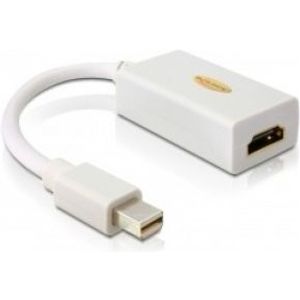 DeLOCK Adapter mini Displayport / HDMI FM mini Displayport 20-pin M HDMI 19-pin FM Wit