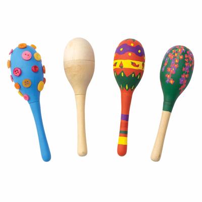 Colorations Versier je eigen Houten Maracas, Set van 12 Colorations Versier je eigen Houten Maracas, Set van 12